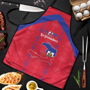 Haiti Football Apron Les Grenadiers Veve Vodou Red