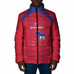 Custom Haiti Football Padded Jacket Les Grenadiers Veve Vodou Red