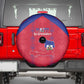 Haiti Football Spare Tire Cover Les Grenadiers Veve Vodou Red - African Pride