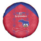 Haiti Football Spare Tire Cover Les Grenadiers Veve Vodou Red - African Pride