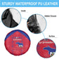Haiti Football Spare Tire Cover Les Grenadiers Veve Vodou Red - African Pride