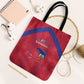 Haiti Football Tote Bag Les Grenadiers Veve Vodou Red
