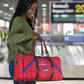 Haiti Football Travel Bag Les Grenadiers Veve Vodou Red