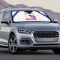 Haiti Football Auto Sun Shade Les Grenadiers Veve Vodou White
