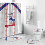 Haiti Football Bathroom Set Les Grenadiers Veve Vodou White