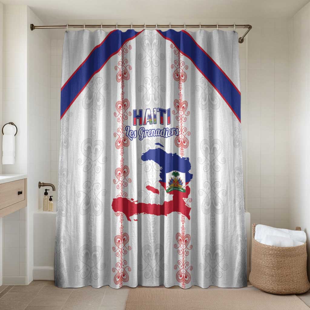 Haiti Football Bathroom Set Les Grenadiers Veve Vodou White
