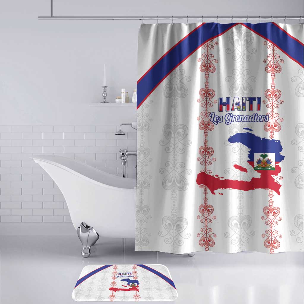 Haiti Football Bathroom Set Les Grenadiers Veve Vodou White