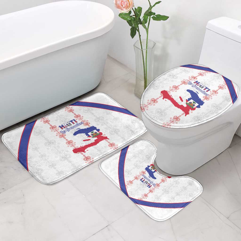 Haiti Football Bathroom Set Les Grenadiers Veve Vodou White