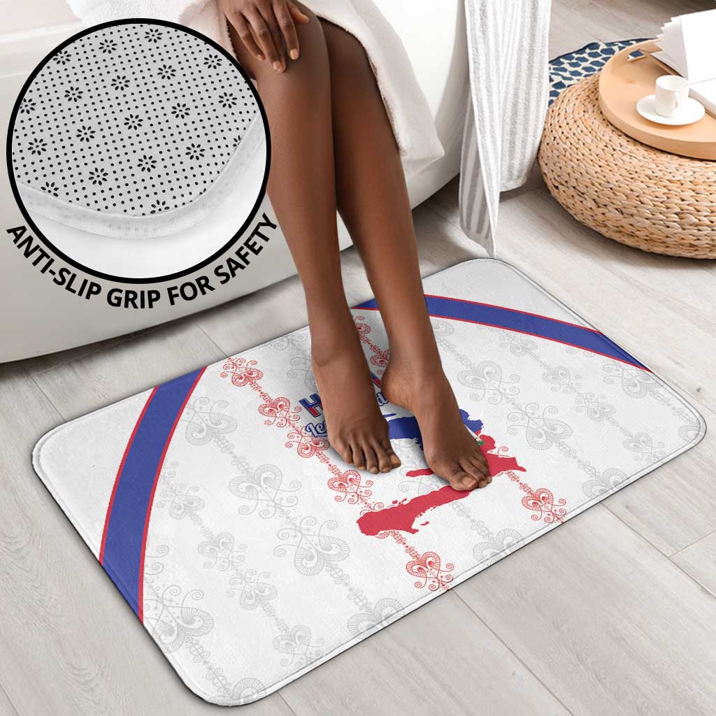 Haiti Football Bathroom Set Les Grenadiers Veve Vodou White