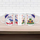 Custom Haiti Football Ceramic Mug Les Grenadiers Veve Vodou White
