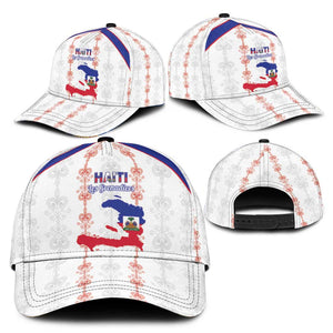 Haiti Football Classic Cap Les Grenadiers Veve Vodou White - African Pride