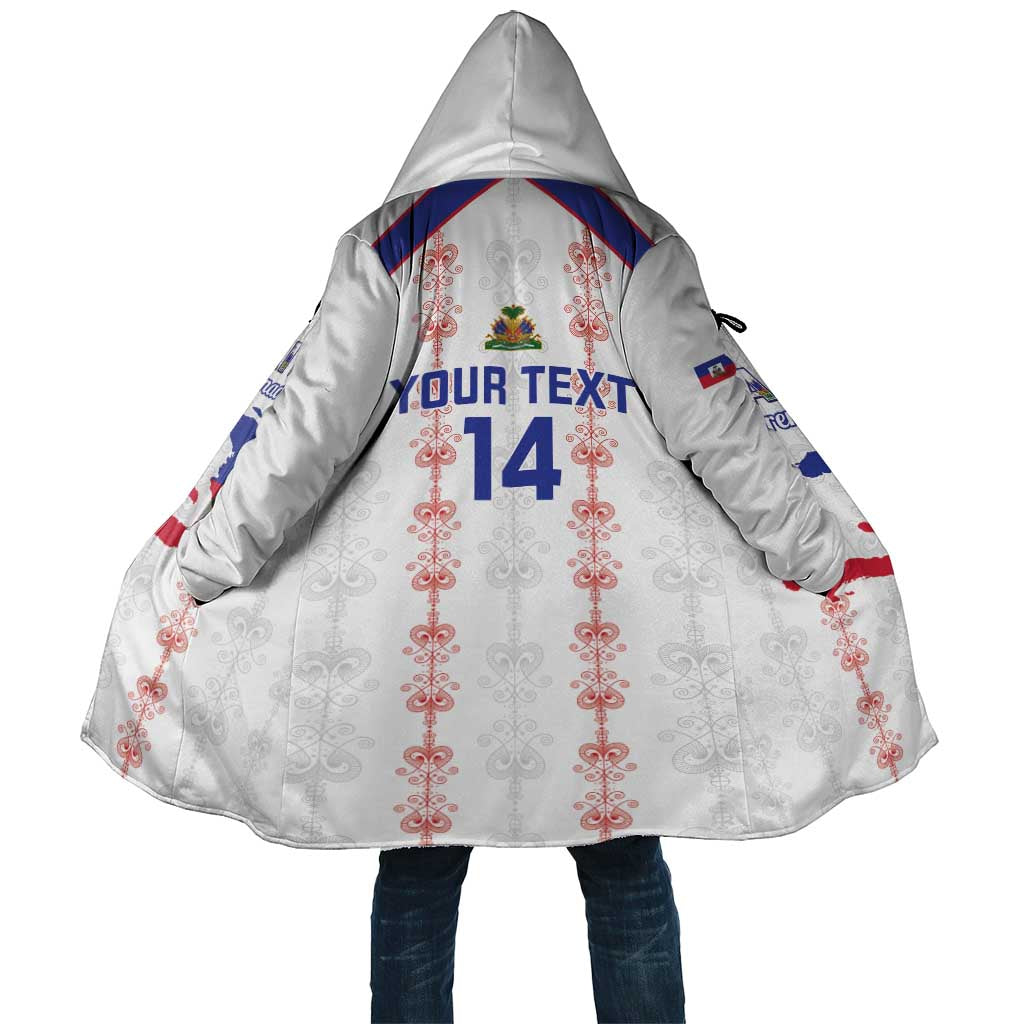 Custom Haiti Football Cloak Les Grenadiers Veve Vodou White