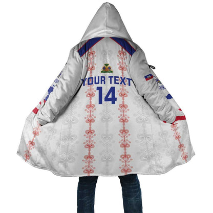 Custom Haiti Football Cloak Les Grenadiers Veve Vodou White