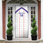 Custom Haiti Football Door Cover Les Grenadiers Veve Vodou White