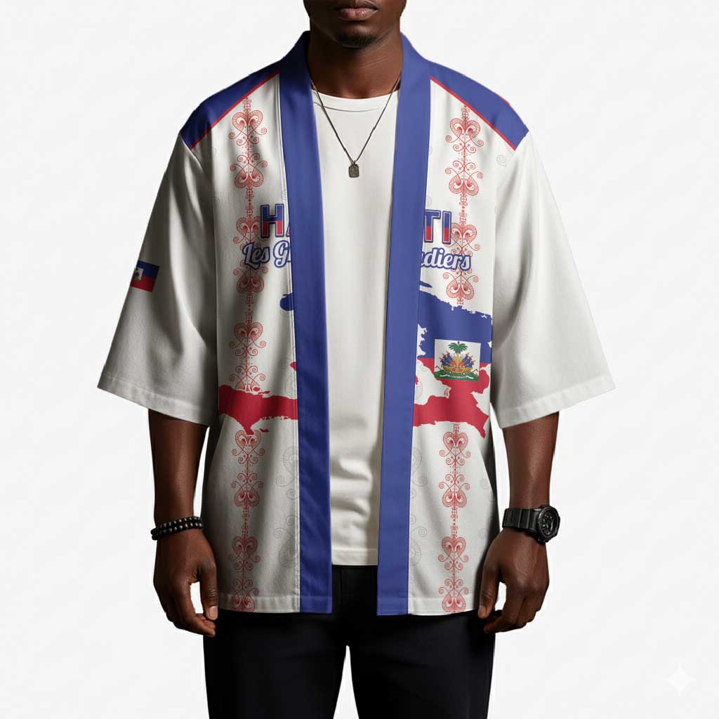 Custom Haiti Football Kimono Les Grenadiers Veve Vodou White