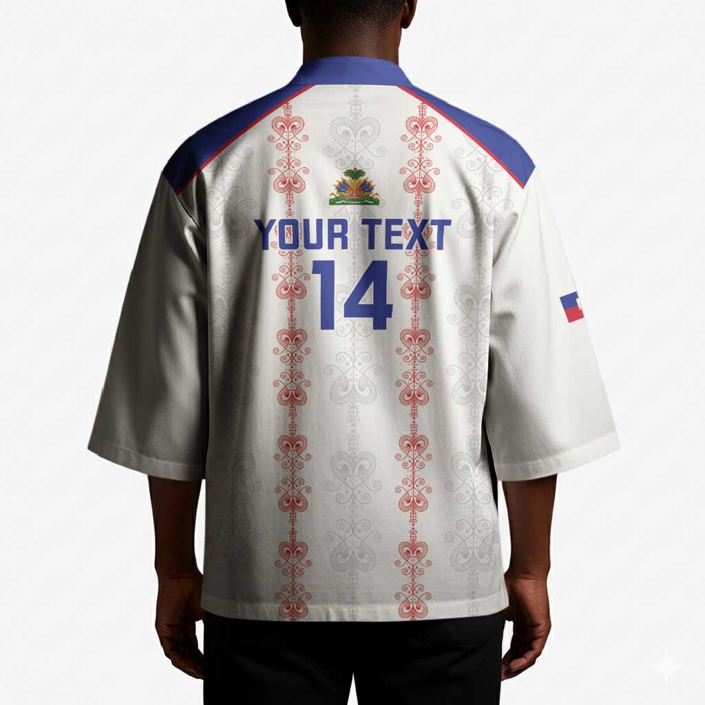Custom Haiti Football Kimono Les Grenadiers Veve Vodou White