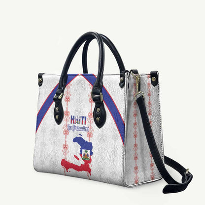 Haiti Football Leather Bag Les Grenadiers Veve Vodou White