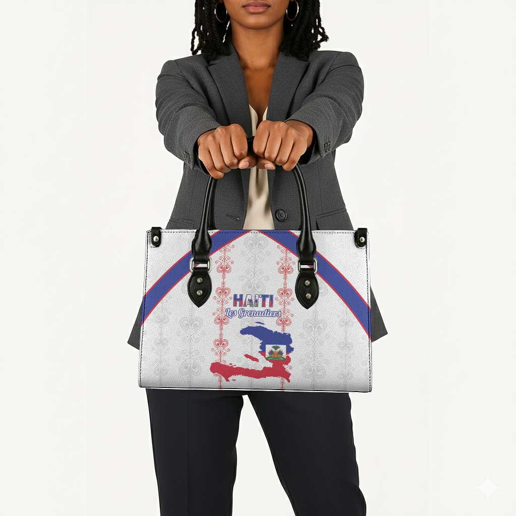 Haiti Football Leather Bag Les Grenadiers Veve Vodou White