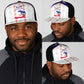 Haiti Football Mesh Trucker Cap Les Grenadiers Veve Vodou White - African Pride