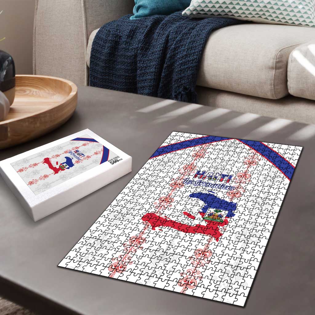 Haiti Football Puzzle Les Grenadiers Veve Vodou White