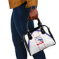 Haiti Football Shoulder Handbag Les Grenadiers Veve Vodou White - African Pride
