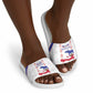 Haiti Football Slide Sandals Les Grenadiers Veve Vodou White