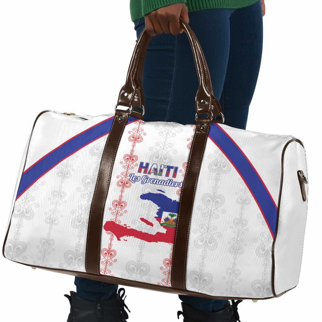 Haiti Football Travel Bag Les Grenadiers Veve Vodou White