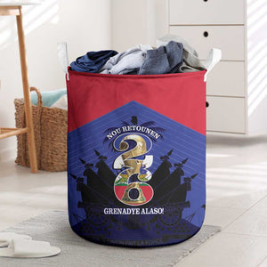 Les Grenadiers Haiti Football Laundry Basket 2026 Nou Retounen Blue Version - African Pride