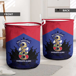 Les Grenadiers Haiti Football Laundry Basket 2026 Nou Retounen Blue Version - African Pride