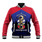 Personalized Les Grenadiers Haiti Football Baseball Jacket 2026 Nou Retounen Blue Version - African Pride