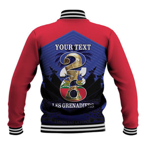 Personalized Les Grenadiers Haiti Football Baseball Jacket 2026 Nou Retounen Blue Version - African Pride