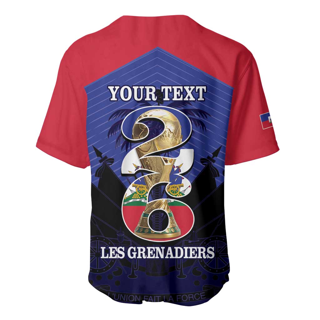 Personalized Les Grenadiers Haiti Football Baseball Jersey 2026 Nou Retounen Blue Version LT14