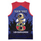 Personalized Les Grenadiers Haiti Football Basketball Jersey 2026 Nou Retounen Blue Version - African Pride