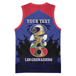 Personalized Les Grenadiers Haiti Football Basketball Jersey 2026 Nou Retounen Blue Version - African Pride