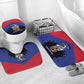 Les Grenadiers Haiti Football Bathroom Set 2026 Nou Retounen Blue Version