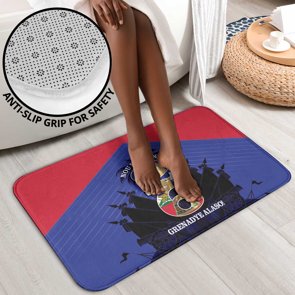 Les Grenadiers Haiti Football Bathroom Set 2026 Nou Retounen Blue Version