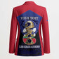 Personalized Les Grenadiers Haiti Football Blazer 2026 Nou Retounen Blue Version
