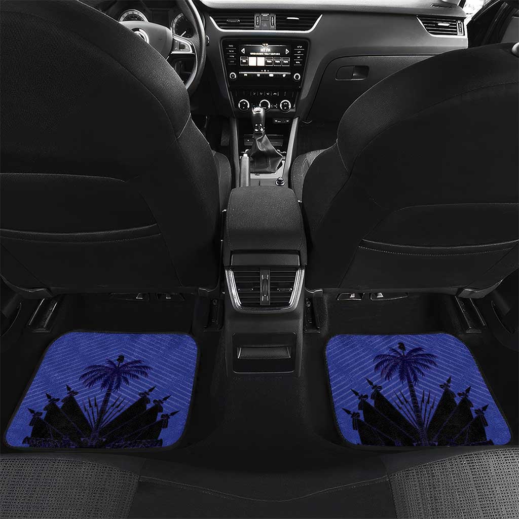 Personalized Les Grenadiers Haiti Football Car Mats 2026 Nou Retounen Blue Version - African Pride