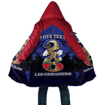 Personalized Les Grenadiers Haiti Football Cloak 2026 Nou Retounen Blue Version
