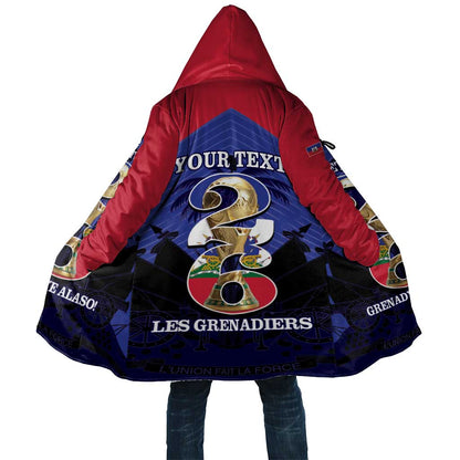 Personalized Les Grenadiers Haiti Football Cloak 2026 Nou Retounen Blue Version