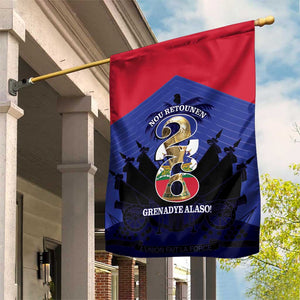 Les Grenadiers Haiti Football Garden Flag 2026 Nou Retounen Blue Version - African Pride