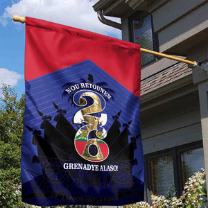 Les Grenadiers Haiti Football Garden Flag 2026 Nou Retounen Blue Version - African Pride