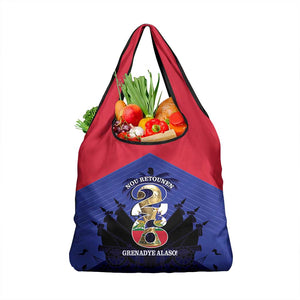 Les Grenadiers Haiti Football Grocery Bag 2026 Nou Retounen Blue Version - African Pride