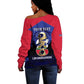 Personalized Les Grenadiers Haiti Football Off Shoulder Sweater 2026 Nou Retounen Blue Version - African Pride