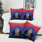 Les Grenadiers Haiti Football Pillow Cover 2026 Nou Retounen Blue Version