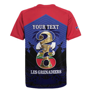 Personalized Les Grenadiers Haiti Football Rugby Jersey 2026 Nou Retounen Blue Version LT14