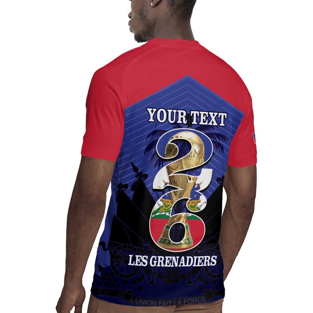 Personalized Les Grenadiers Haiti Football Rugby Jersey 2026 Nou Retounen Blue Version LT14