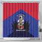 Les Grenadiers Haiti Football Shower Curtain 2026 Nou Retounen Blue Version - African Pride