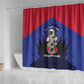 Les Grenadiers Haiti Football Shower Curtain 2026 Nou Retounen Blue Version - African Pride