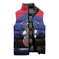 Personalized Les Grenadiers Haiti Football Sleeveless Puffer Jacket 2026 Nou Retounen Blue Version